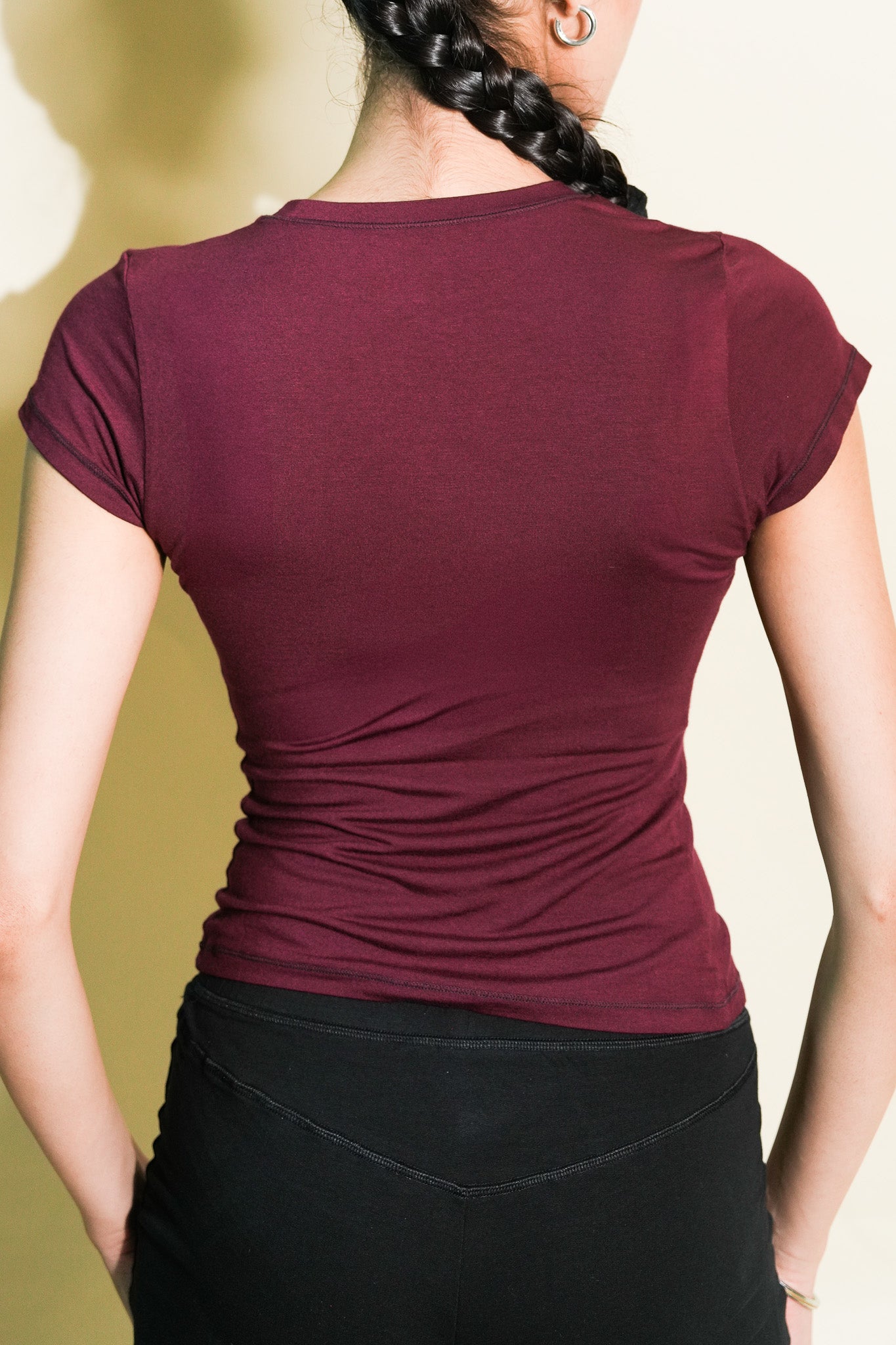 Soft Sculpt Tee (Wine Red)