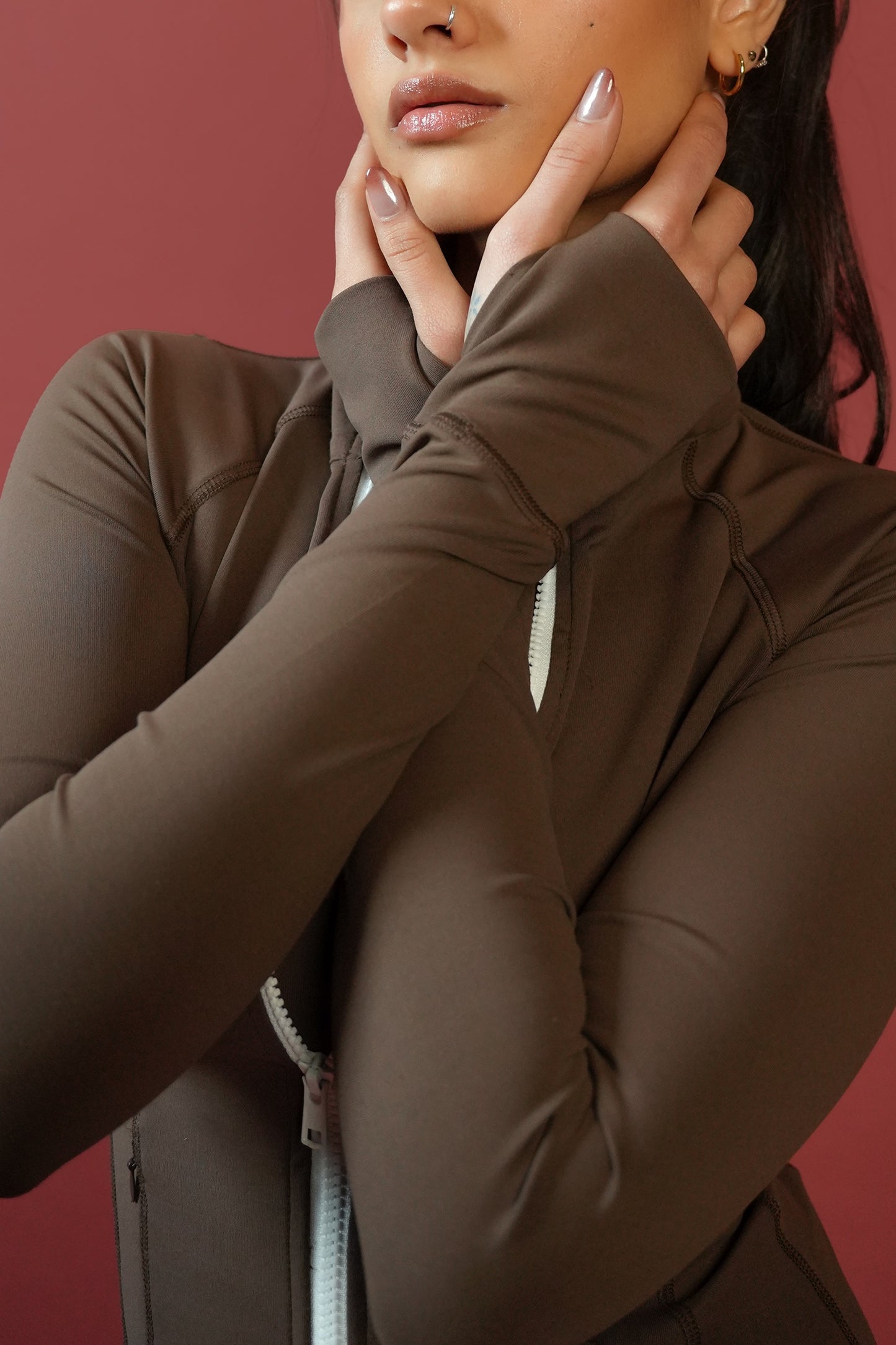 ACTIVE JACKET (COCOA BROWN)