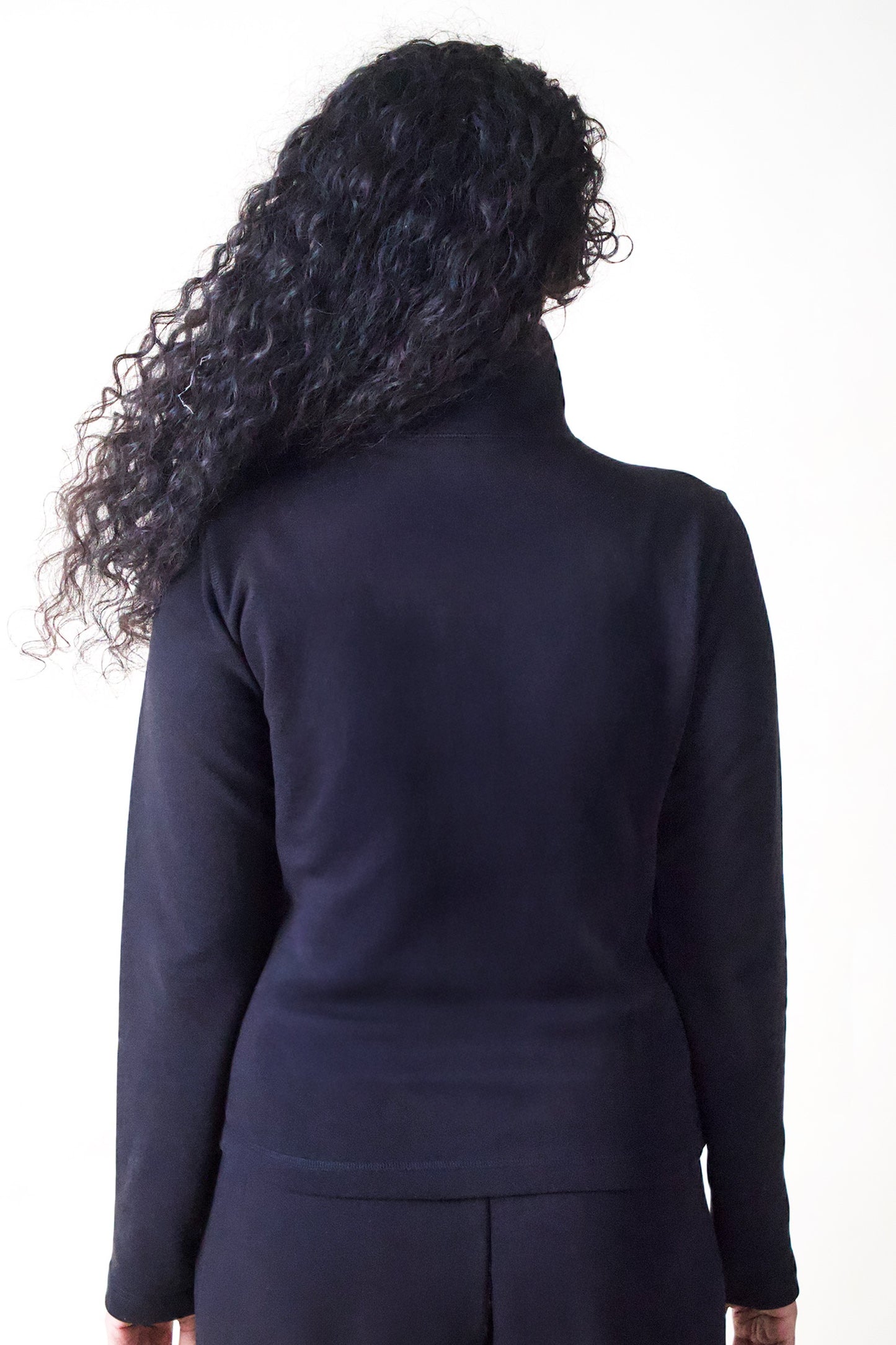 HALF-ZIP SWEATSHIRT (BLACK/PINK)