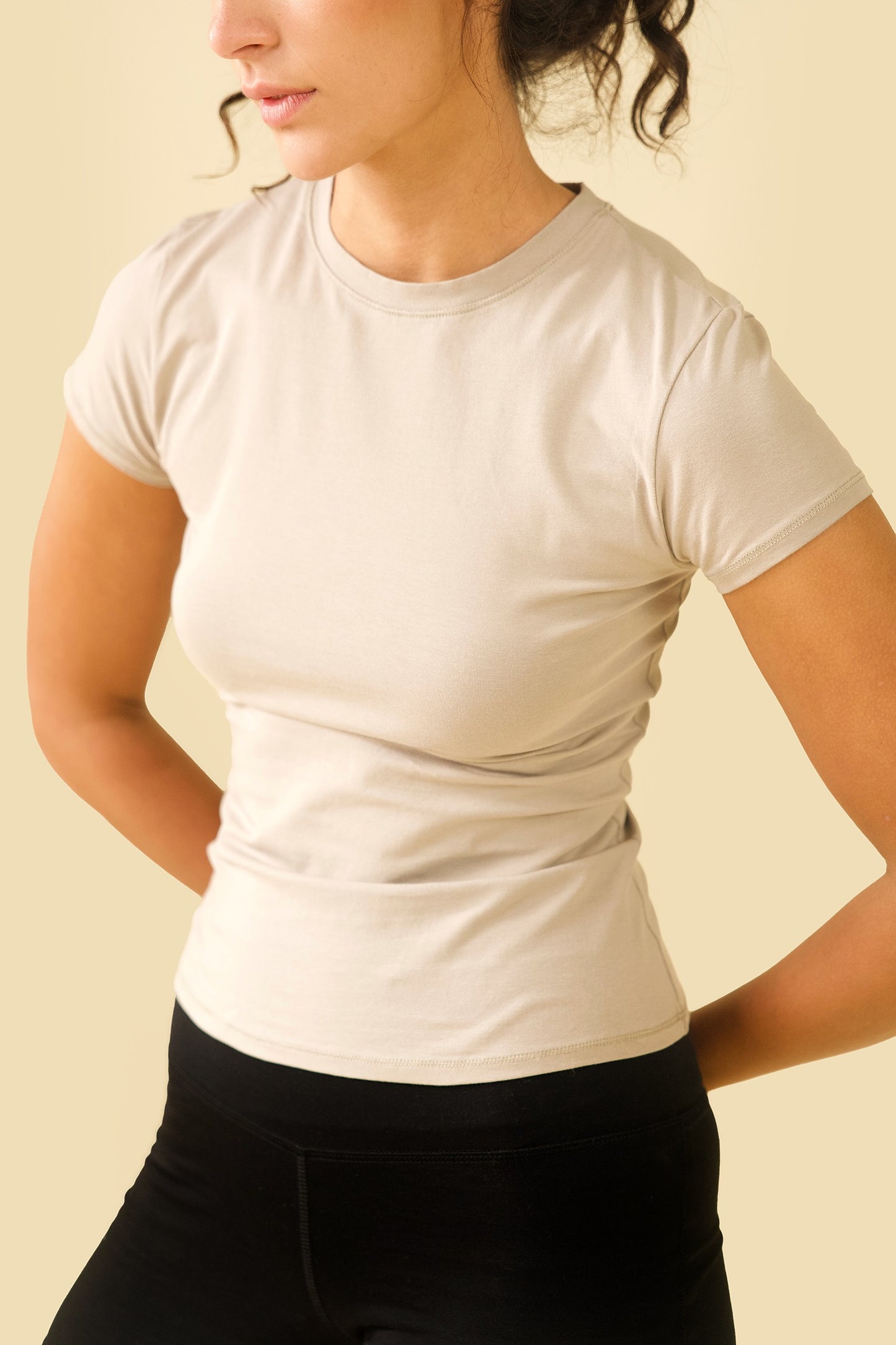 Sculpt T-Shirt (Beige)