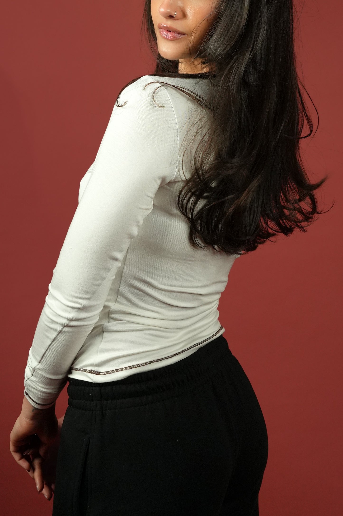 Soft Sculpt Long Sleeve (Cream)