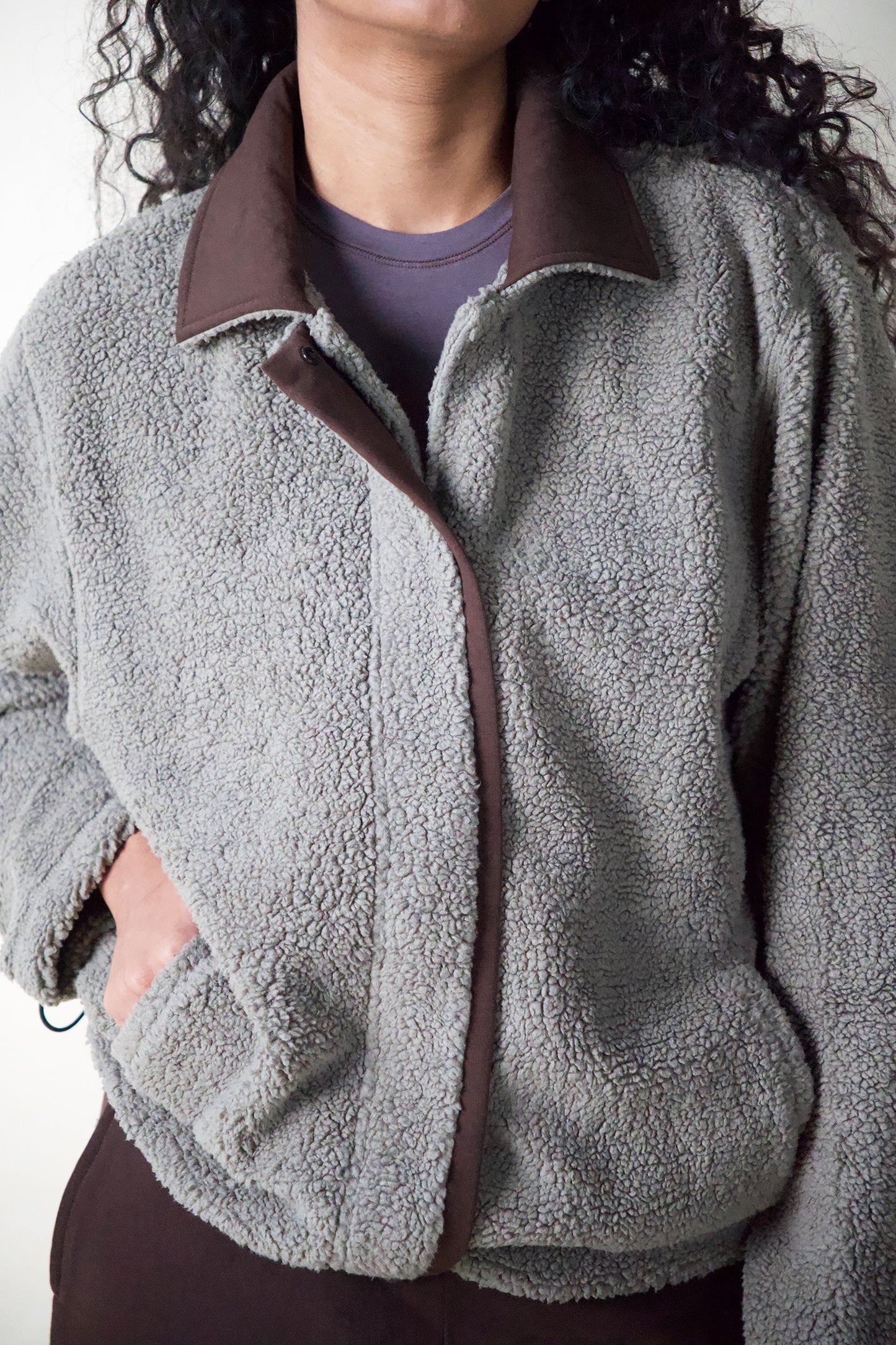 SOFTSHELL JACKET (OLIVE/BROWN)