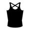 Cross Drop Top (Black)