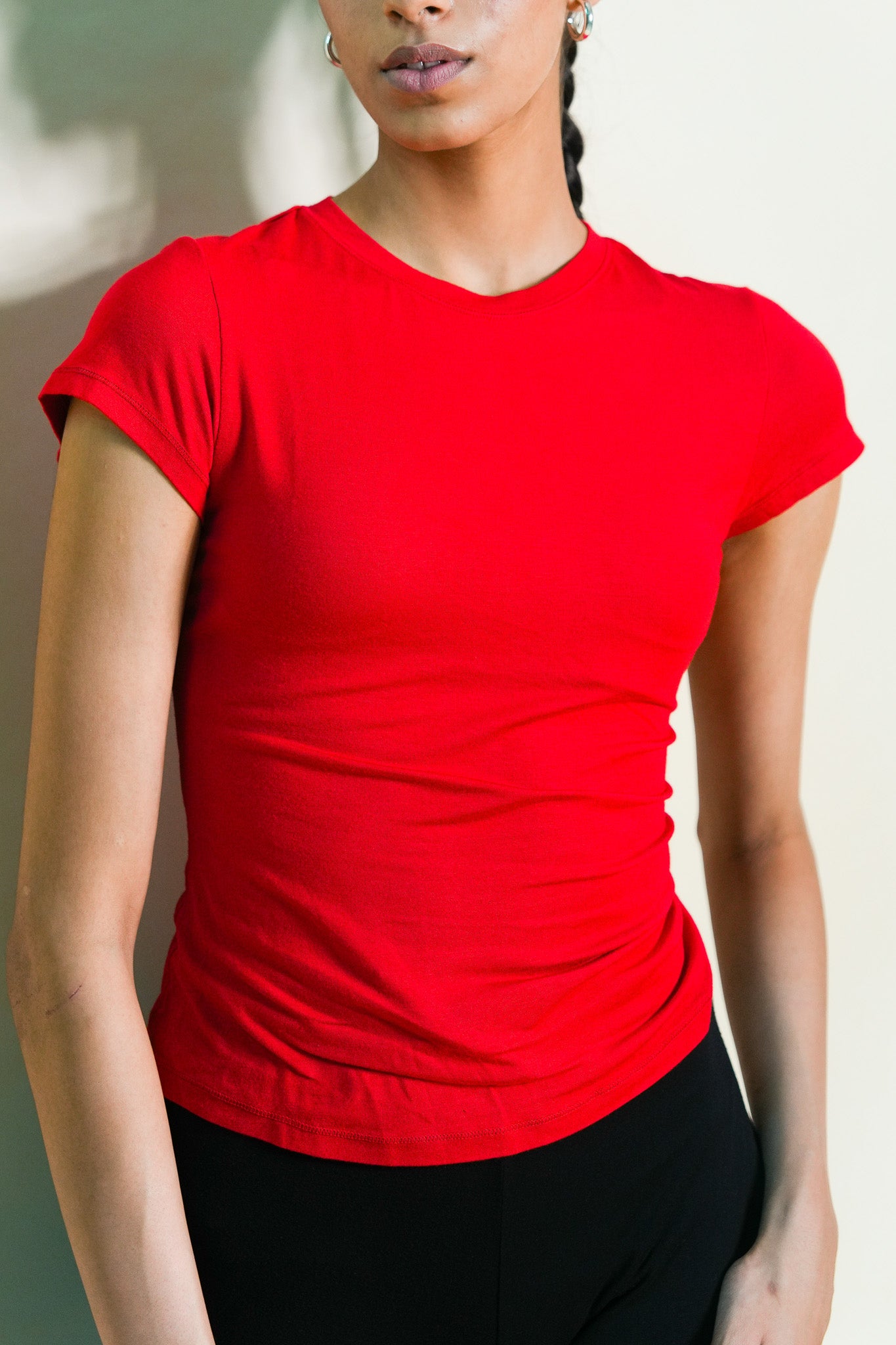 Soft Sculpt Tee (Bright Red)