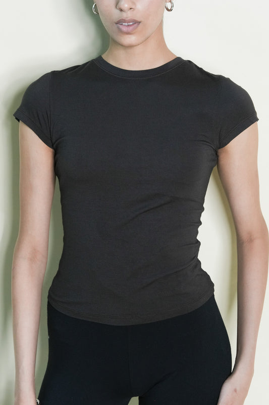 Soft Sculpt Tee (Dark Brown)