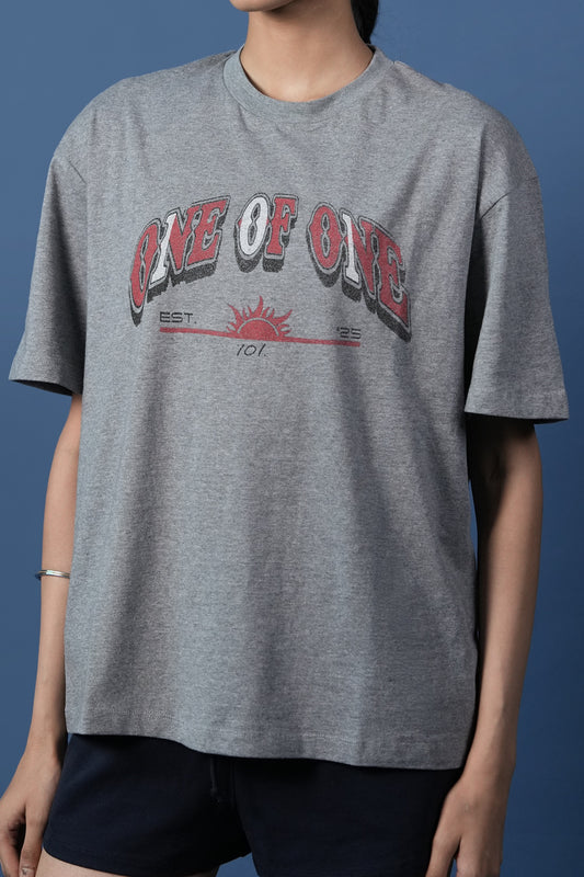 ONE OF ONE TEE (HEATHER GREY)