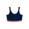RACERBACK BRA (Navy/Yellow)