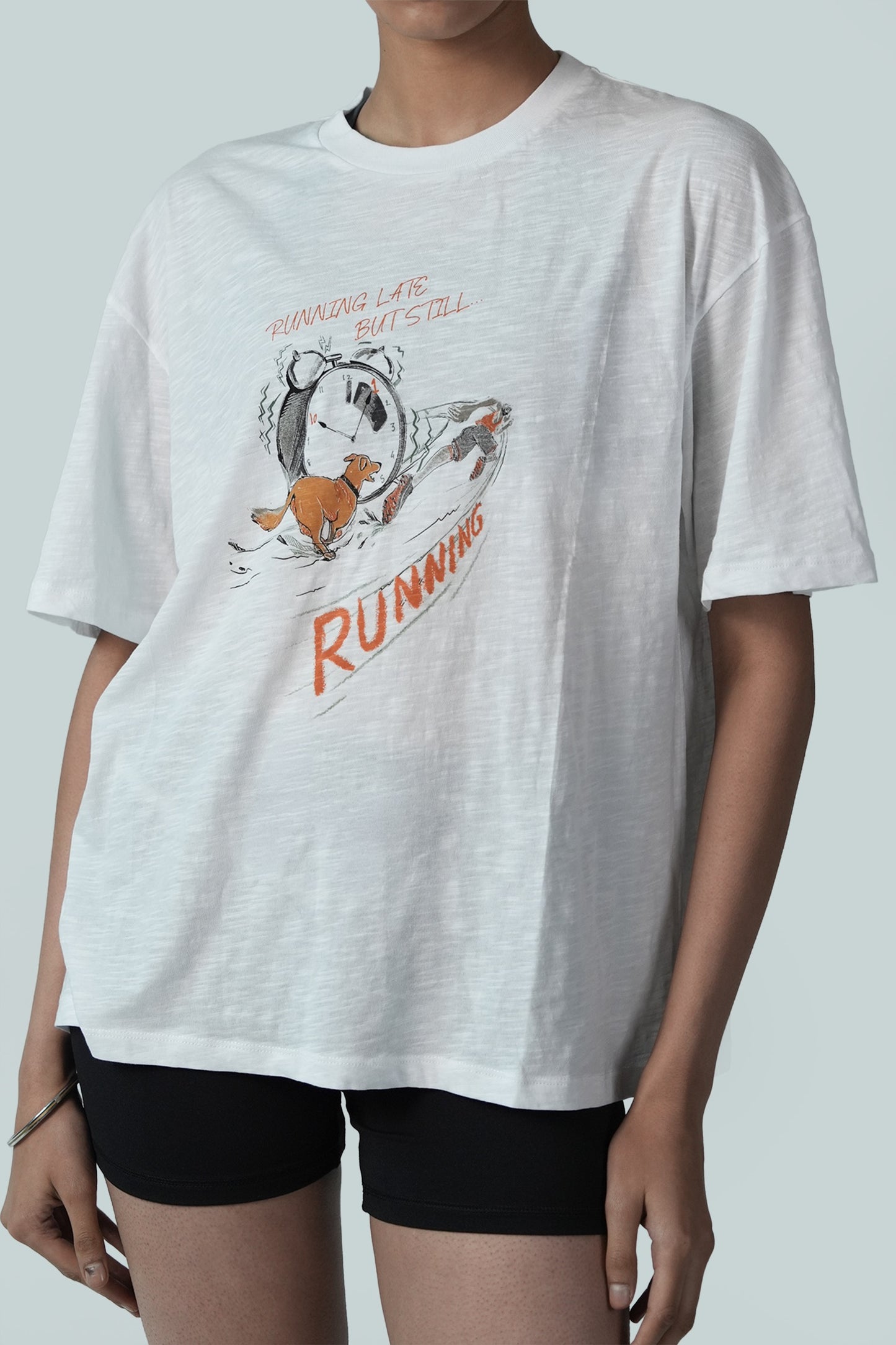 RUNNING LATE TEE (WHITE)