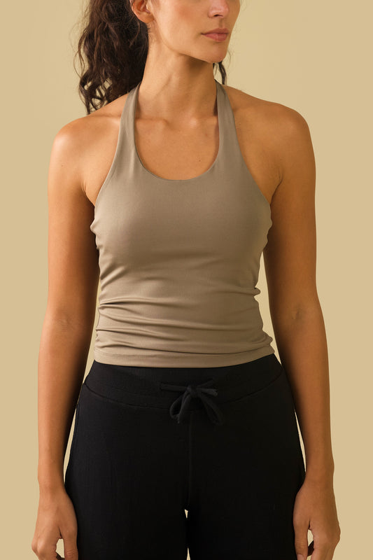 HALTER TOP (beige)
