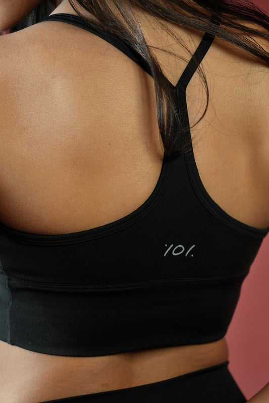 101 SCRUNCHED BRA (BLACK)