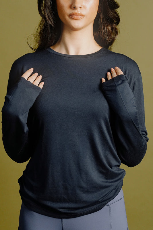 Soft Straight Tee (Navy)