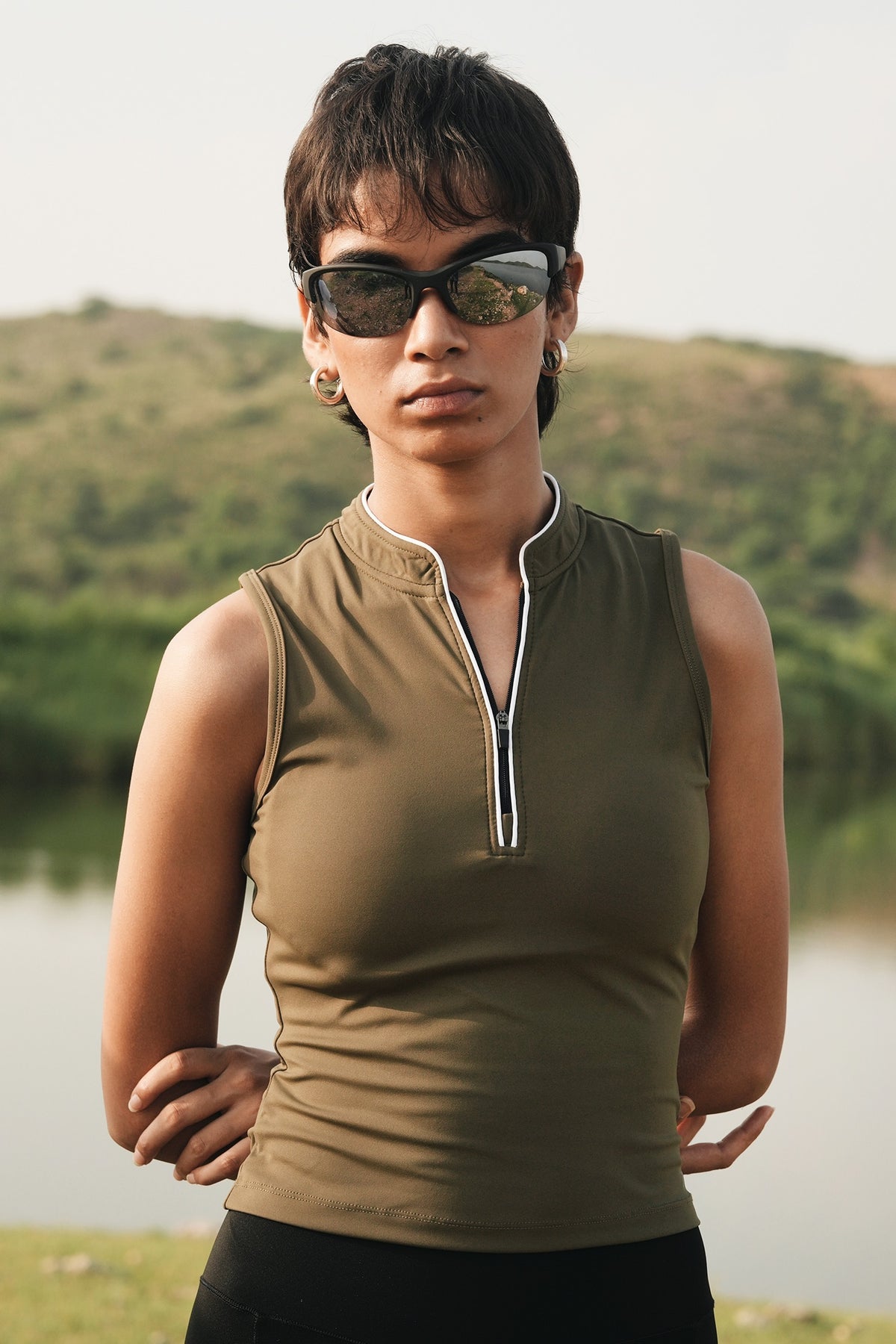MOTION ZIP TANK (Olive)