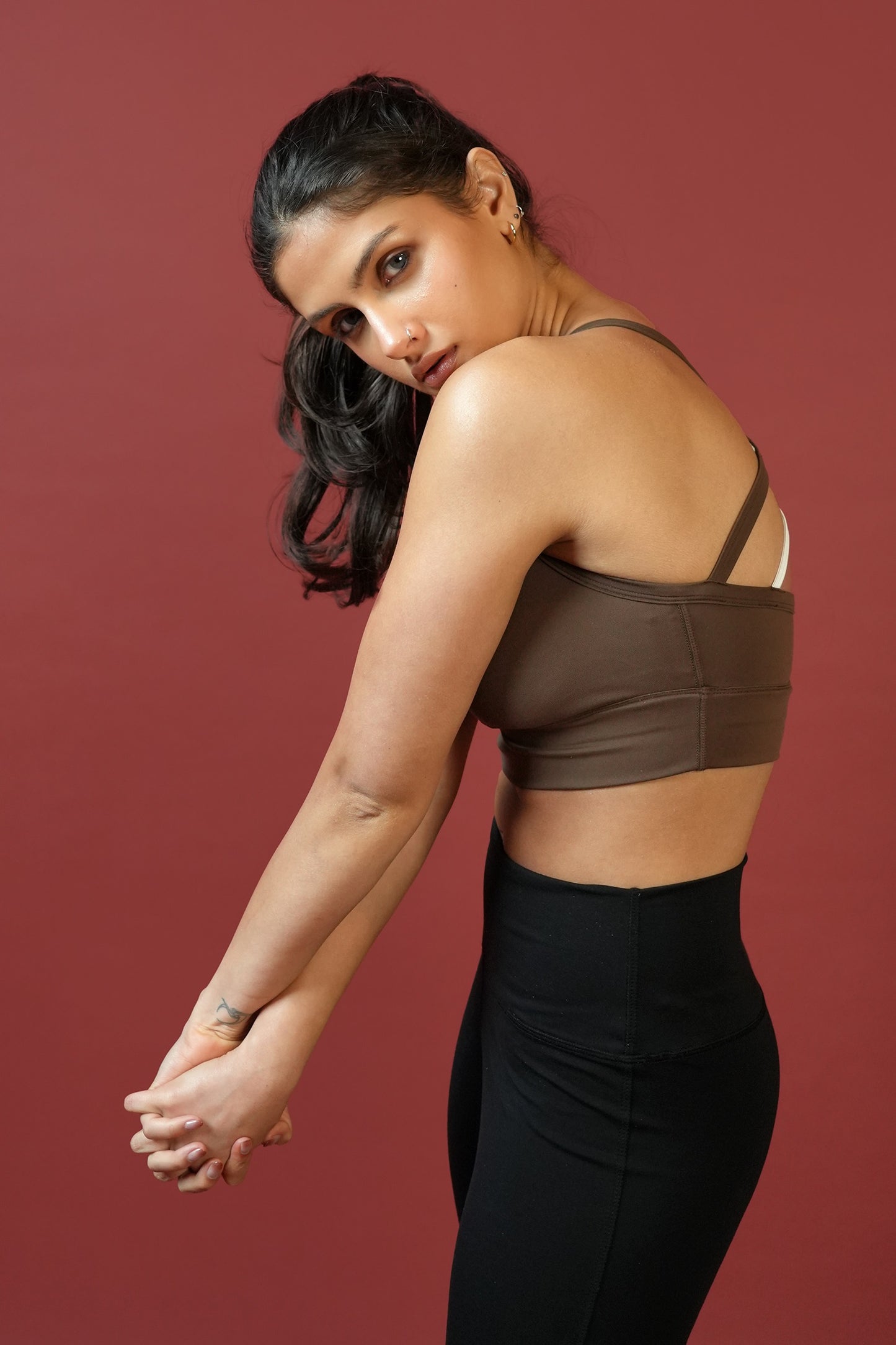 DOUBLE-CROSS BRA (COCOA BROWN)