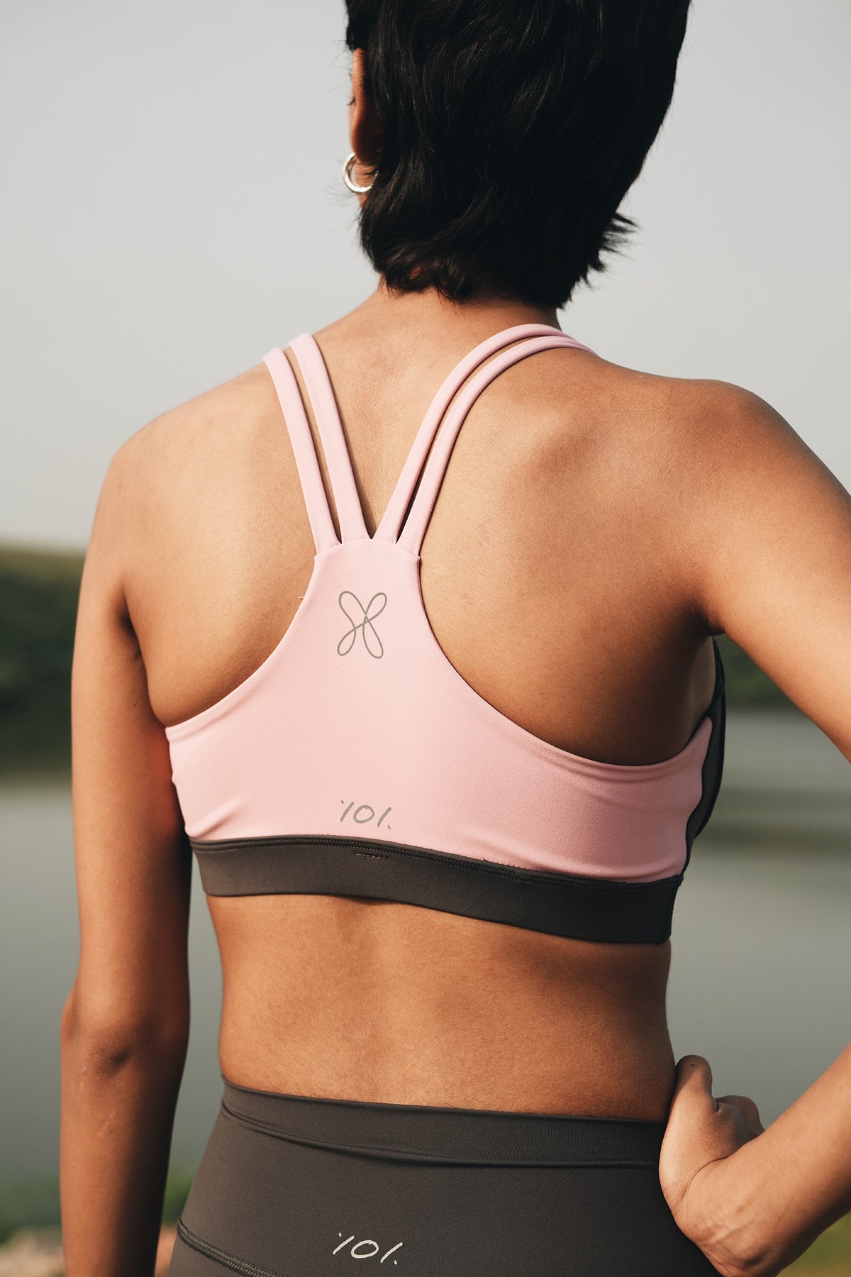 HYBRID BRA (Grey+Pink)