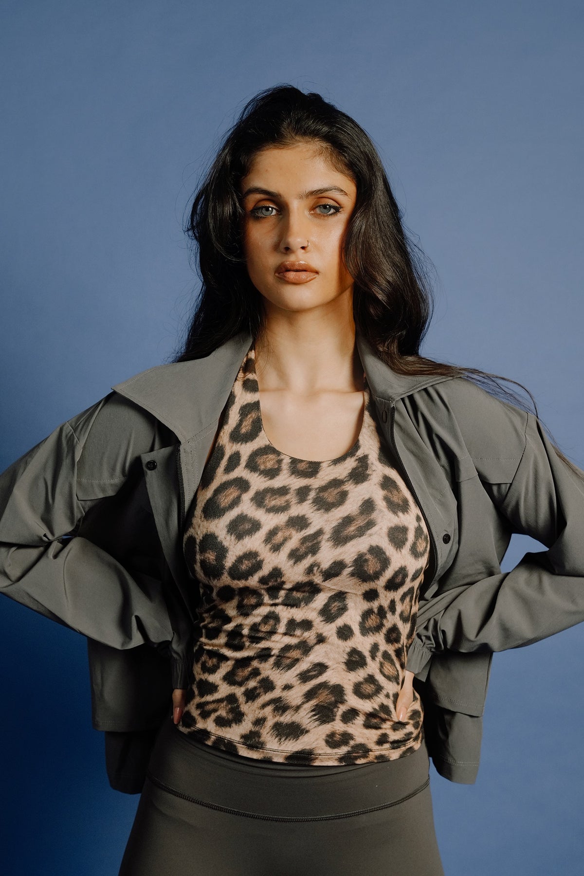 Soft Halter Top (Leopard)