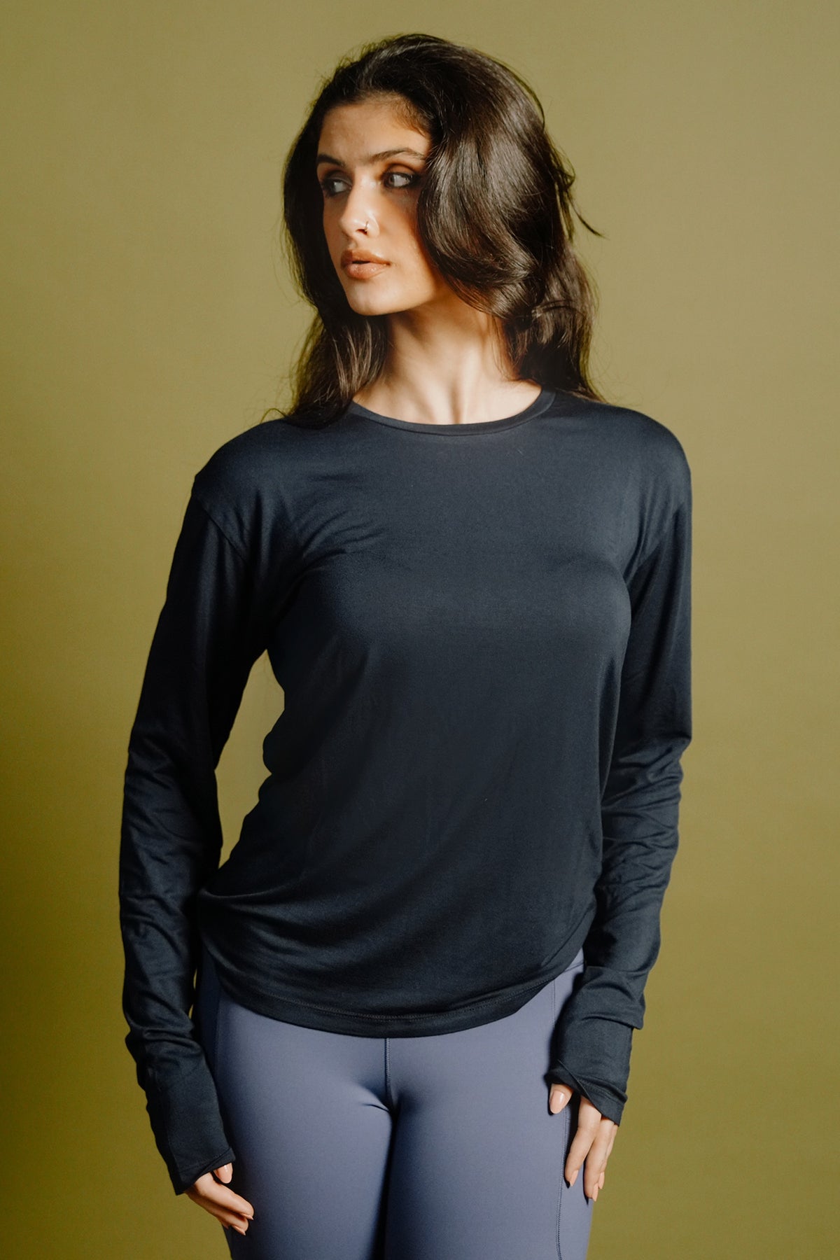 SOFT STRAIGHT TEE (Navy)