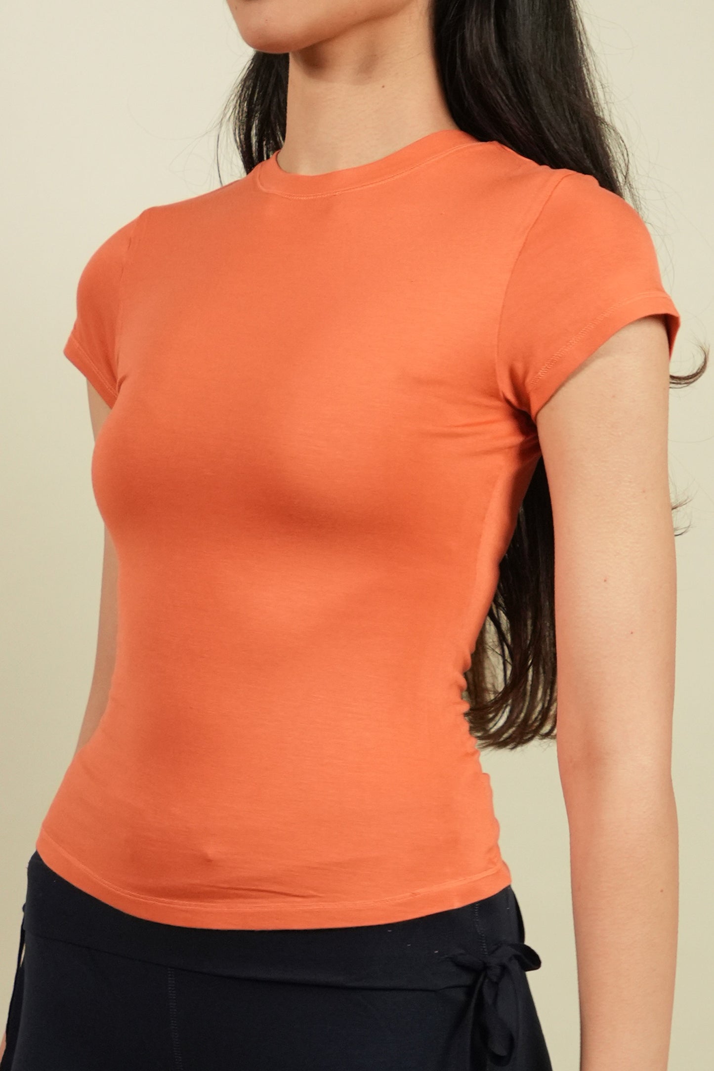 SOFT SCULPT TEE (Apricot Peach)