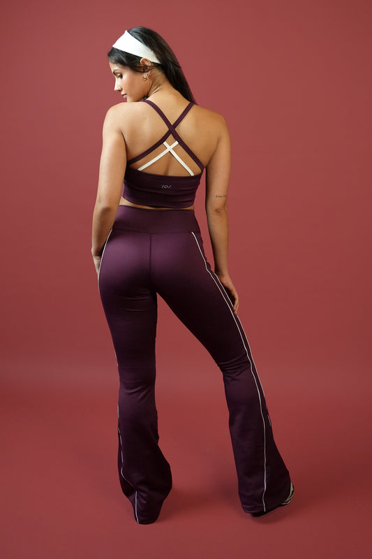 MOTION FLARED TRACKS (PLUM RED)
