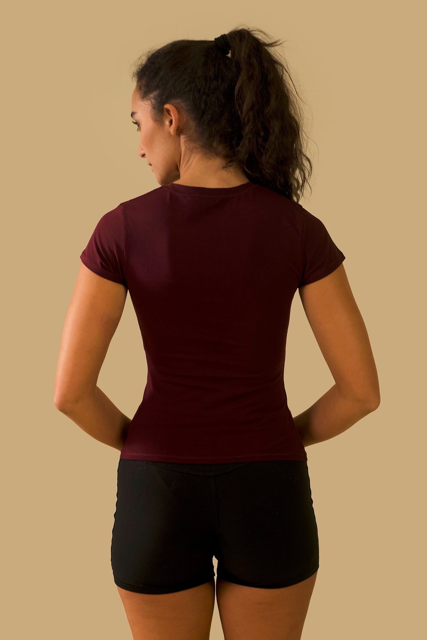 SCULPT T-SHIRT (maroon)