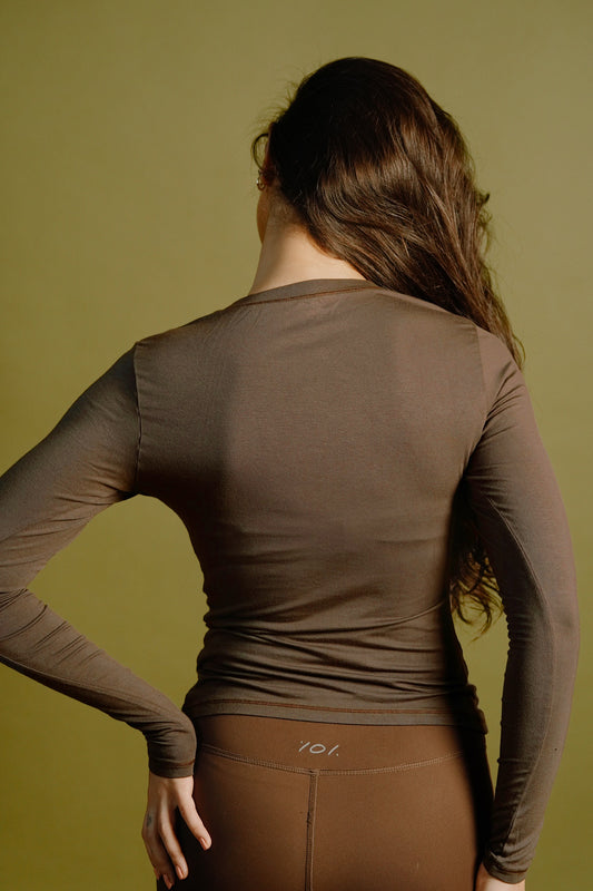 Soft Sculpt Long Sleeve (Taupe)