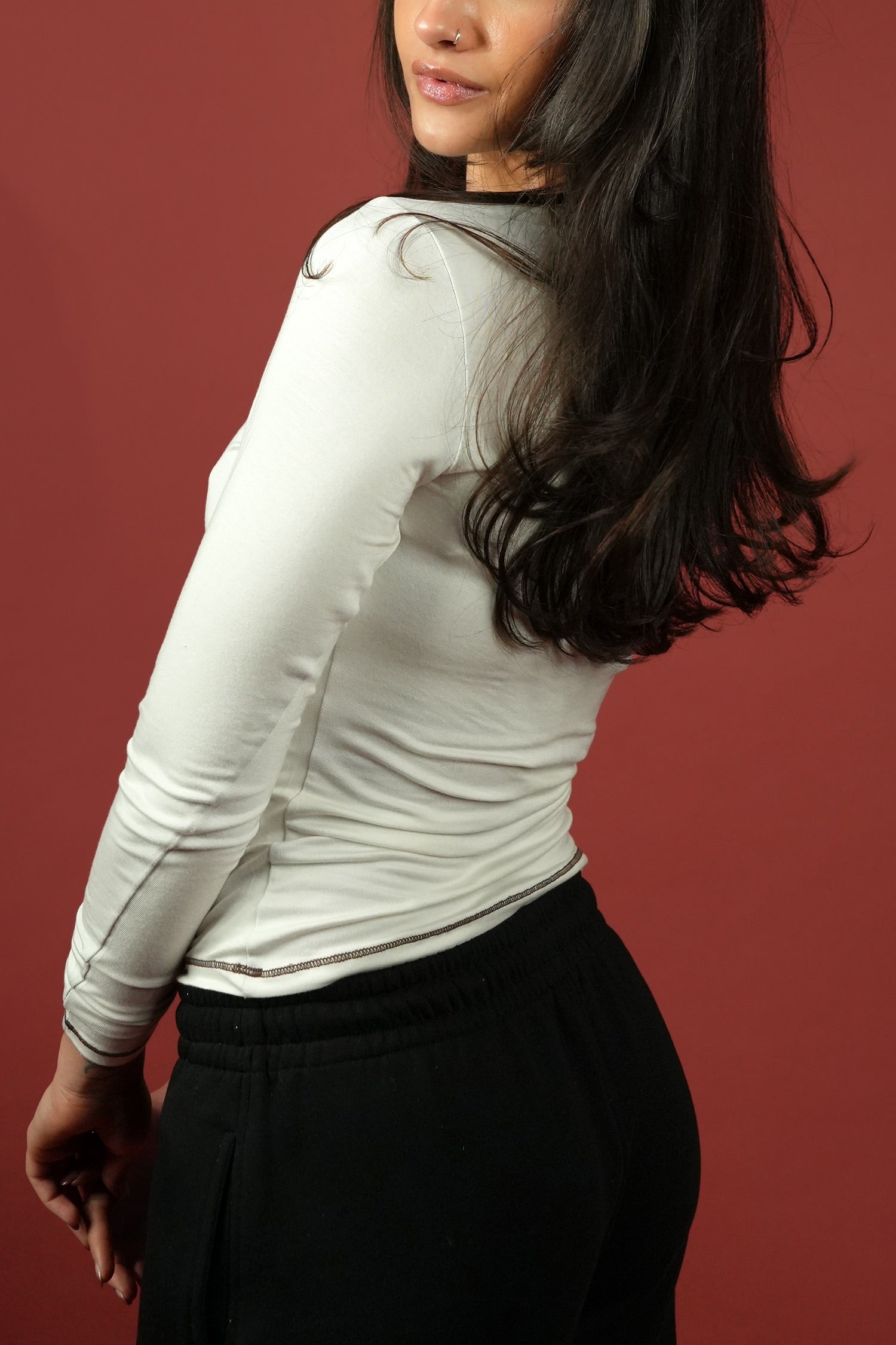 Soft Sculpt Long Sleeve (Cream)